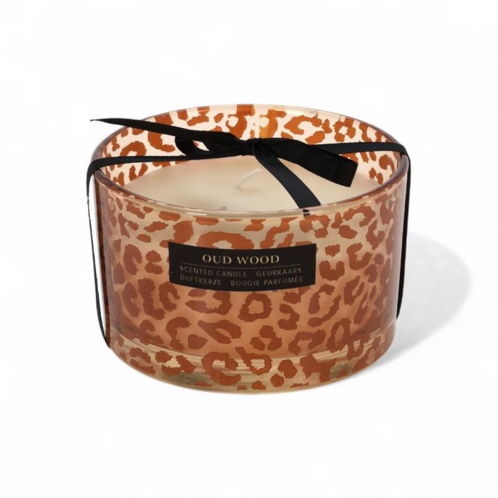 CANDELA IN VETRO H8 CMX13CM ANIMALIER 2ASS